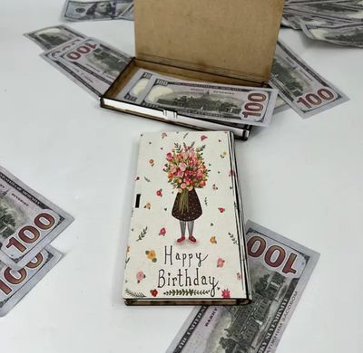 Конверт дерев'яний 17,5х8х2,5см в асортименті