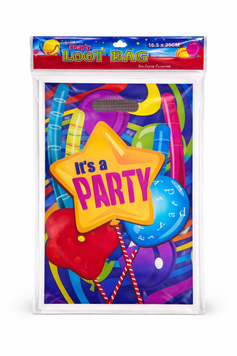 Пакети подар. п/е дит. 16х25см 10шт. IT'S A PARTY