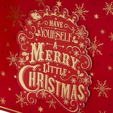 Коробка подар. MERRY CHRISTMAS ЧЕРВ. 23х23х10см