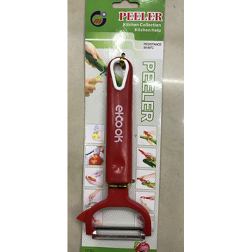 Овочечистка ЕКОНОМКА 16,5х6см черв. El-Cook