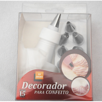 Н-р конд. з 12 насадок нерж. + силікон. мішок + перехідник Decorador