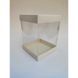 Коробка д. торту з прозорими стінками 146х146х200 БІЛА