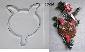 Вирубка метал. ЧОРТ (голова) 13см