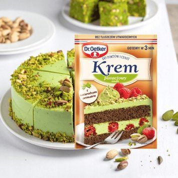 Dr. OETKER Крем для тортів зі смаком ФІСТАШКОВИЙ 109г