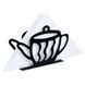 Серветниця метал. чорна TEA POT 14х9см 99892-3