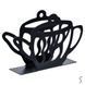 Серветниця метал. чорна TEA POT 14х9см 99892-3