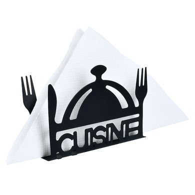 Серветниця метал. чорна CUISINE 14х9см 99892-4