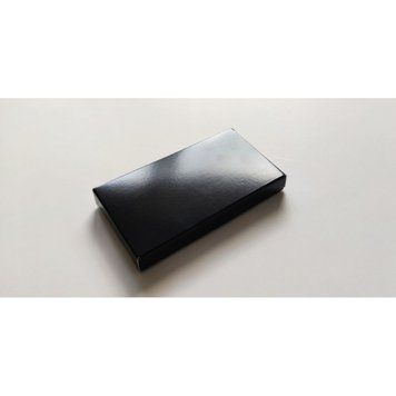 Коробка д. плитки шоколаду 116х65х15 закрита ЧОРНА