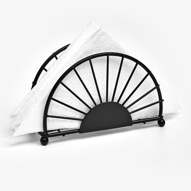 Серветниця метал. чорна LOFT 15см 88750