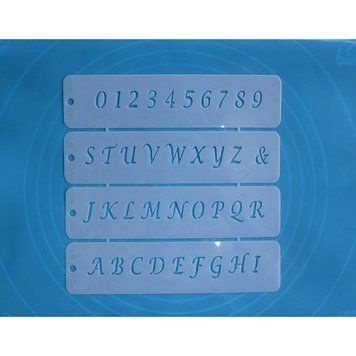 Трафарет АЛФВІТ + ЦИФРИ 35х11см ZN632