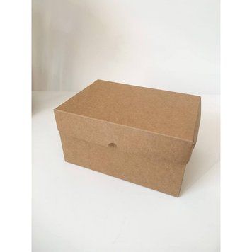 Коробка на 2 кекса 160х110х85 КРАФТ закрита