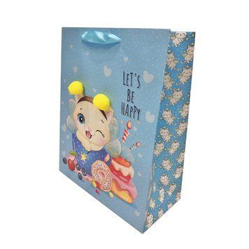 Пакет подар. КОТИК 26х32х12см