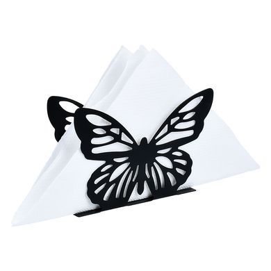 Серветниця метал. чорна BUTTERFLY 14х9см 99892-1