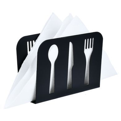 Серветниця метал. чорна CUTLERY 14х9см 99892-6