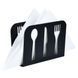 Серветниця метал. чорна CUTLERY 14х9см 99892-6