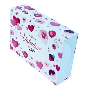 Коробка д. еклерів/зефіру 225х150х60 HAPPY VALENTINE'S DAY new