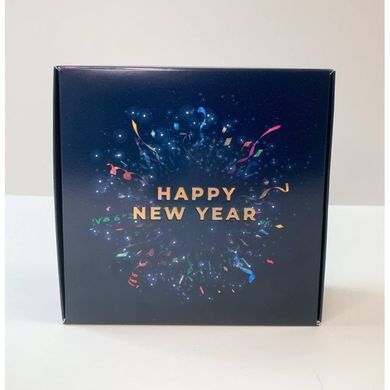 Коробка д. пряників 150х150х50 HAPPY NEW YEAR CАЛЮТ