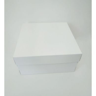 Коробка д. торту 300х300х150 БІЛА закрита