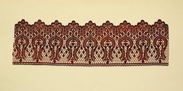 Мереживо 18 коричневе