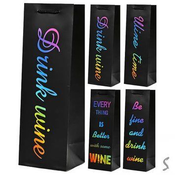 Пакет подар. 12х36х10см WINE TIME для пляшки