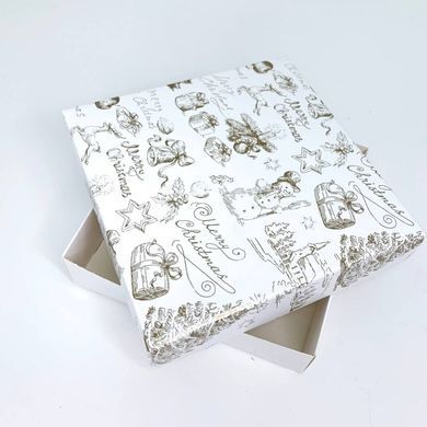 Коробка д. пряників 150х150х30 MERRY CHRISTMAS без вікна
