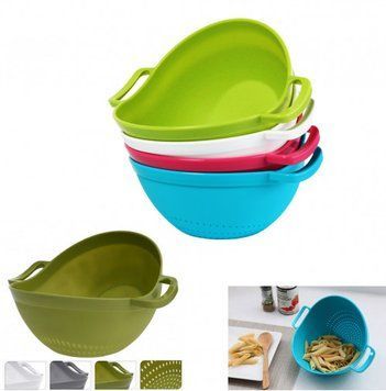 Друшляк пласт. з ручками 18,5х20х10см 8226