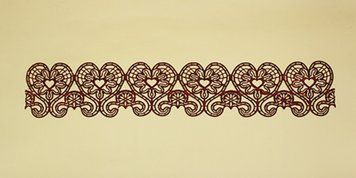 Мереживо 19 коричневе