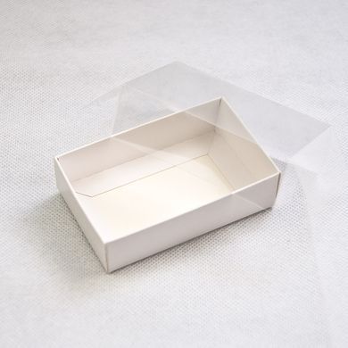 Коробка д. цукерок 95х60х30 БІЛА з кришкою ПВХ