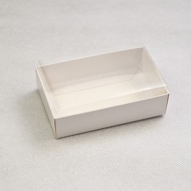 Коробка д. цукерок 95х60х30 БІЛА з кришкою ПВХ