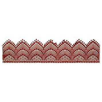 Мереживо 01 бордове