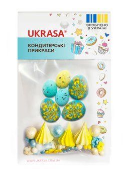 Конд. прикраса ПИСАНКИ, БЕЗЕ ТА ПОСИПКА