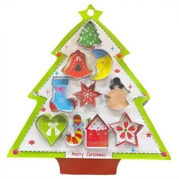 Н-р вирубок метал. д. печива MERRY CHRISTMAS з 10шт.