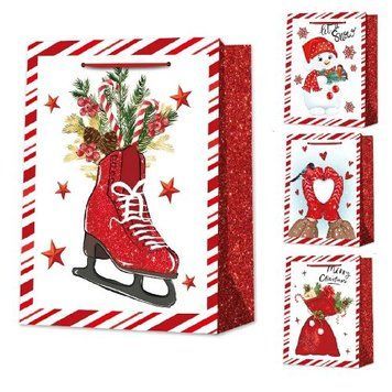 Пакет подар. M CHRISTMAS MIRACLE 26х32х12см