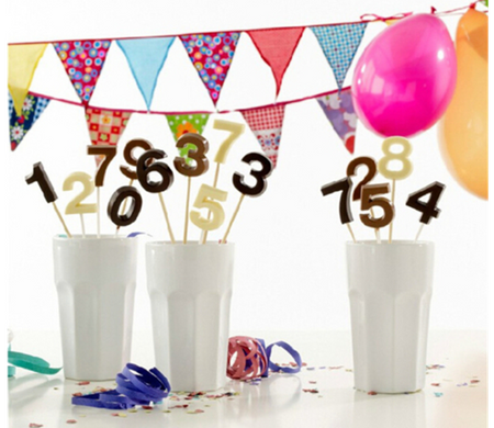 Форма силікон. д. льодяників ЦИФРИ h5см