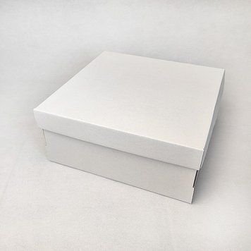 Коробка самозбірна 250х250х110 КАРТОН. БІЛА