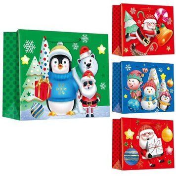 Пакет подар. SANTA AND CO S 23х18х10см