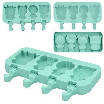 Форма силікон. д. морозива МУЛЬТИ 4шт. 19,5х14,5х2,5см (+палич.)
