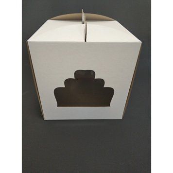 Коробка д. торту 300х300х300 з вікном ТОРТ КАРТОН.