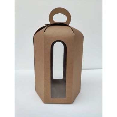 Коробка д. Паски 150х180 (Д13см) КРАФТ з вікном
