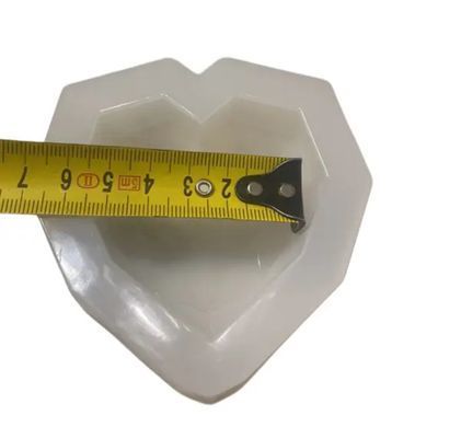 Молд силікон. СЕРЦЕ ОРІГАМІ 8,5х9см