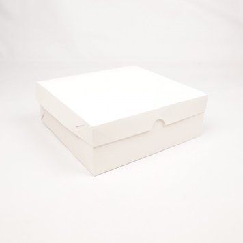 Коробка д. десертів 250х240х90 закрита БІЛА