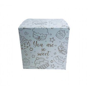 Коробка на 1 капкейк 90х90х90 закрита YOU ARE SO SWEET
