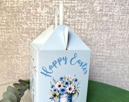 Коробка д. Паски 120х120х150 ВУШКА блакитна