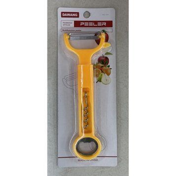 Овочечистка + відкривачка металопласт. 2в1 19см 88983